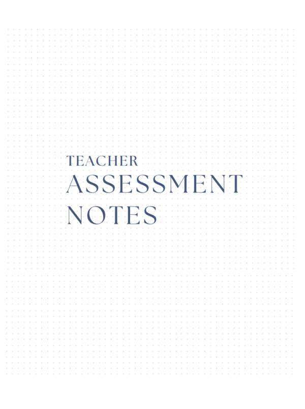 Teacher Assessment Journal For Notes & More