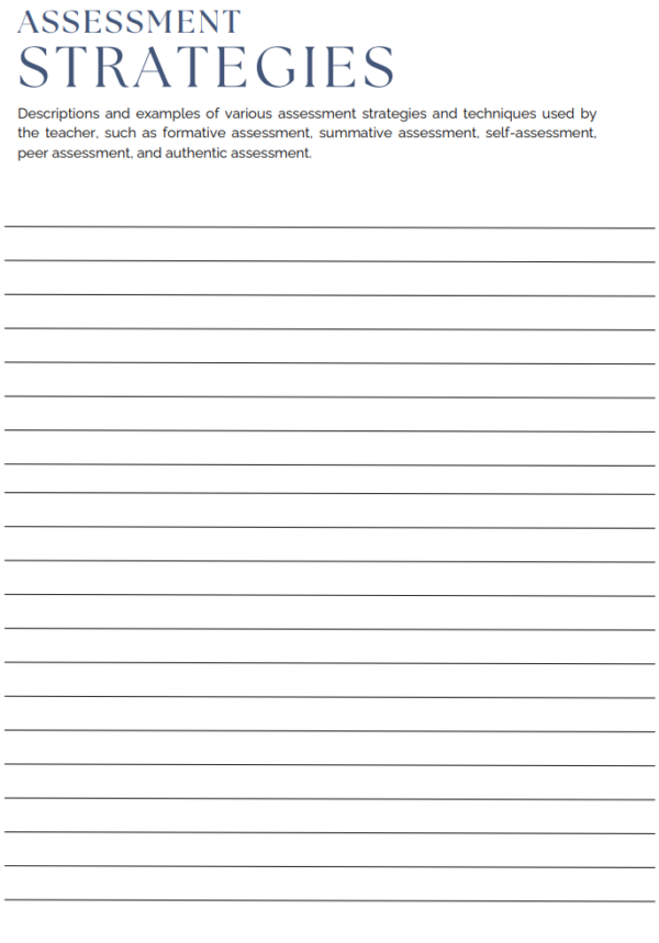 Teacher Assessment Journal For Notes & More - Image 3