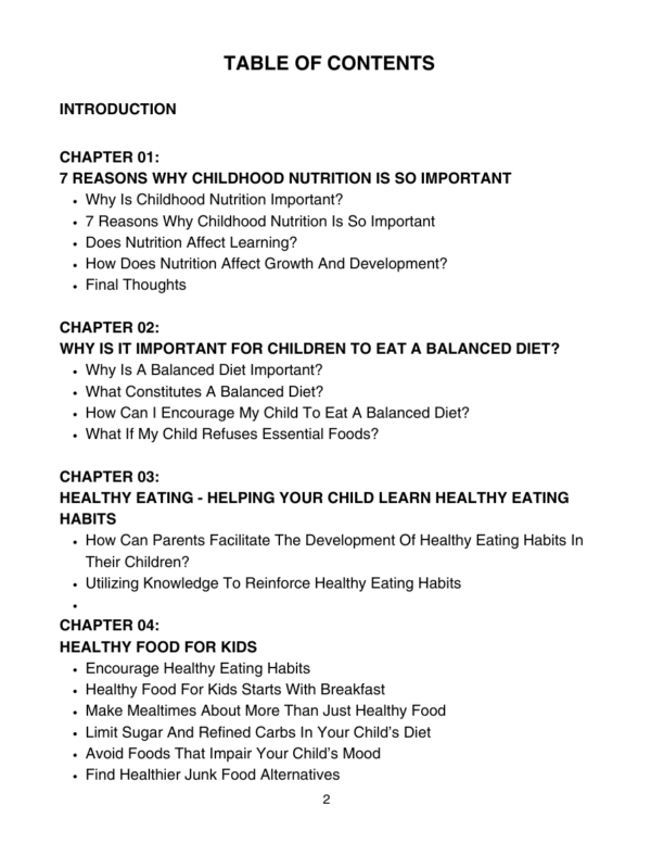 Nutrition For Kids - Image 2