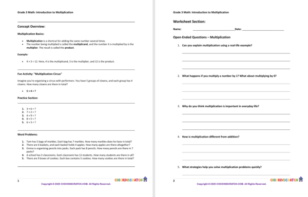Grade 3 Math: Introduction to Multiplication - Image 2