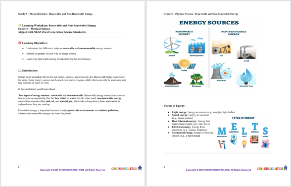 Grade 5 Physical Science Reading: Renewable and Non-Renewable Energy - Image 2