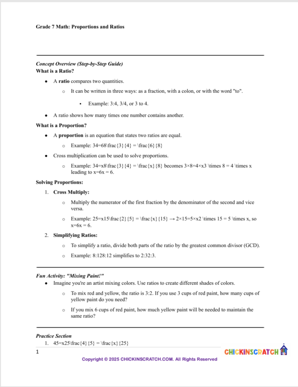 Grade 7 Math: Integers and Rational Numbers