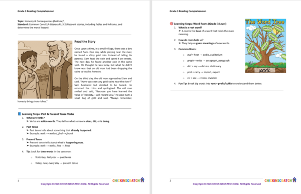 Grade 3 Reading Comprehension Fables and Folktales - Image 2