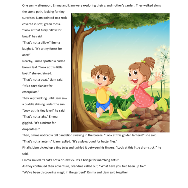 Grade 3 Reading: Hidden Wonders In The Garden - Worksheets